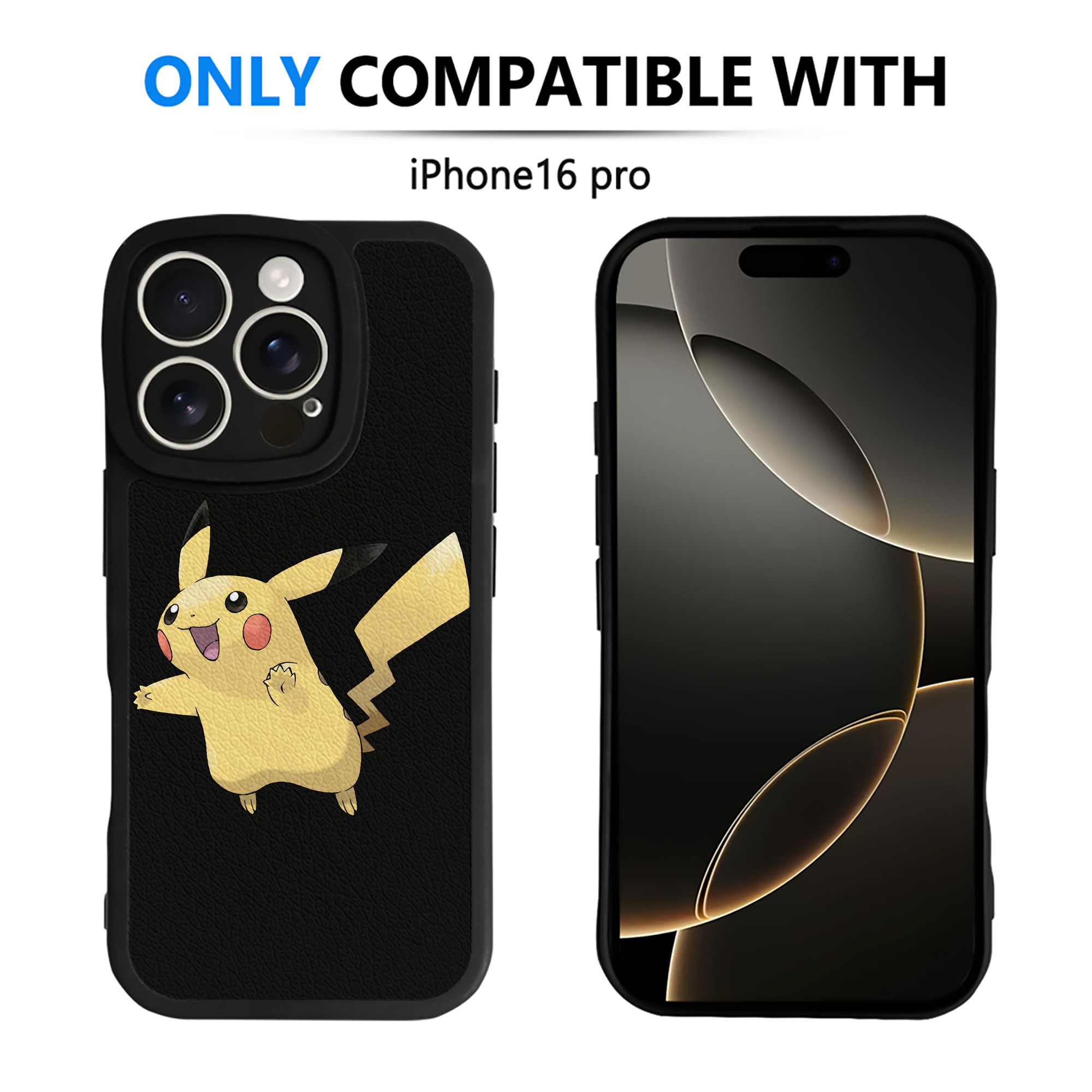 （画像用） ポケットモンスター Pokémon 【iPhone 16シリーズ対応】シリコンスマホケース（レザー調） 材質：シリコン